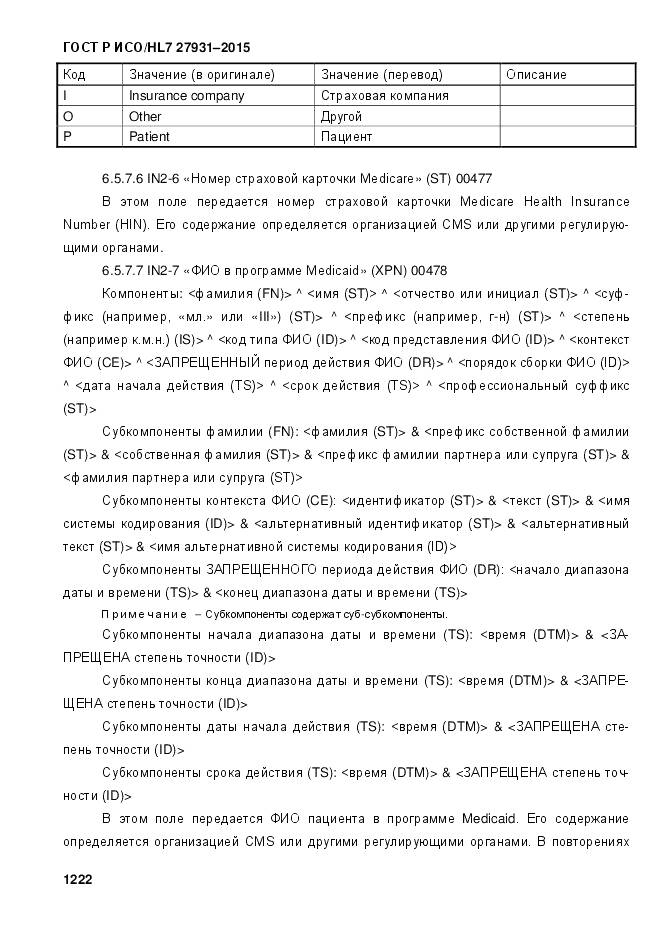 ГОСТ Р ИСО/HL 7 27931-2015, страница 1229